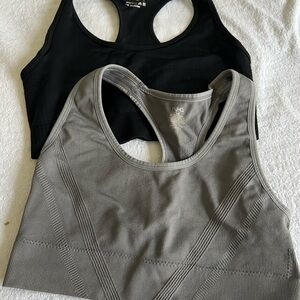 Women's Black and Gray Sports Bras